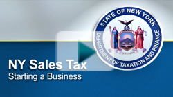 NYS Sales Tax Starting a Business